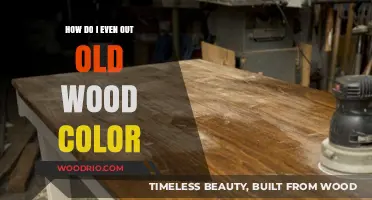 Revive Your Wood: Tips to Even Out Old Wood Color Naturally