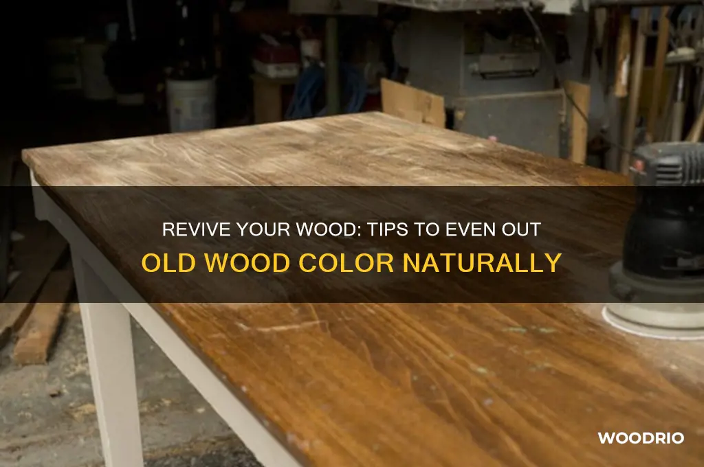 how do i even out old wood color