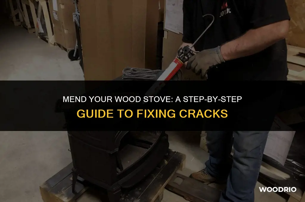 how do i fix a crack in my wood stove
