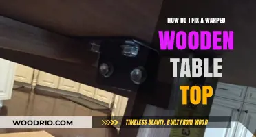 Fixing a Warped Wooden Table Top: Step-by-Step Repair Guide