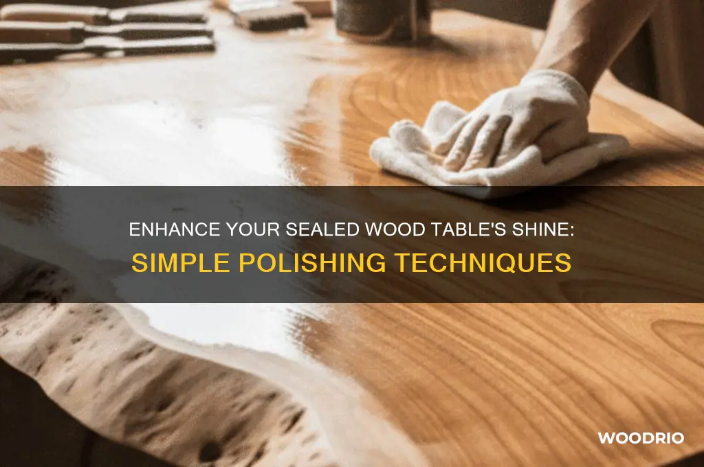how do i give my sealed wood table more shine