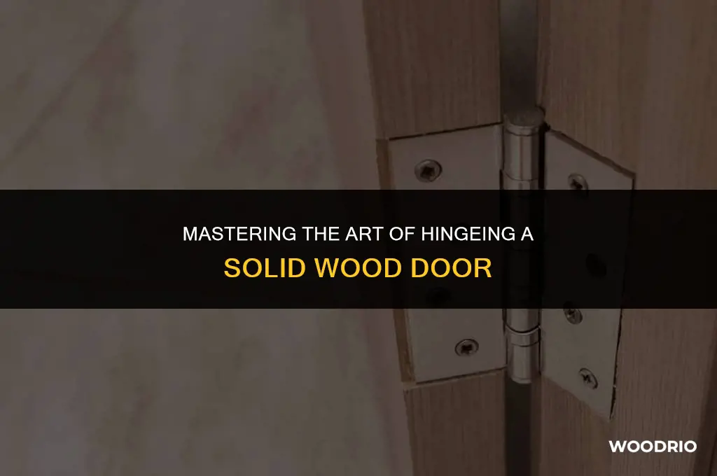 how do i hinge a solid wood door