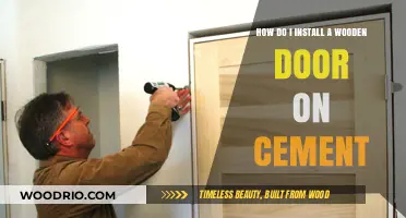 Installing a Wooden Door on Cement: A Step-by-Step Guide