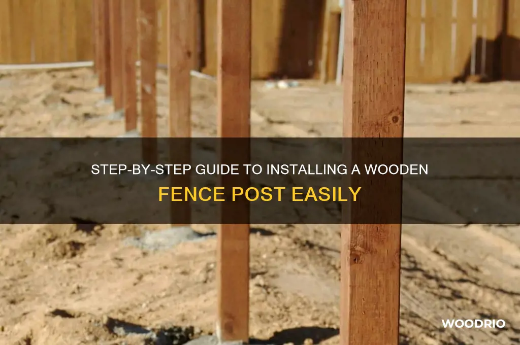 how do i install wooded fence pose