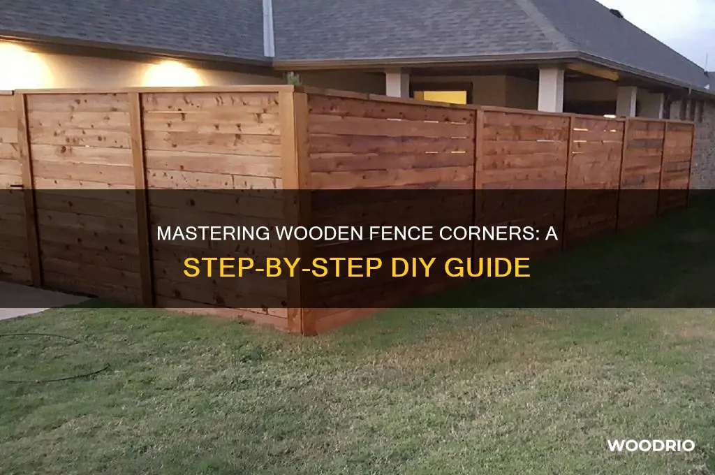 how do i make a corner with my wooden fence