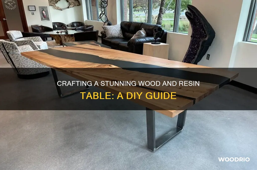 how do i make a wood table with resin