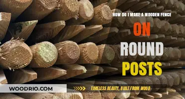 Crafting a Wooden Fence on Round Posts: A Step-by-Step Guide