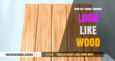 Crafting Edible Wood: A Beginner's Guide to Fondant Texturing