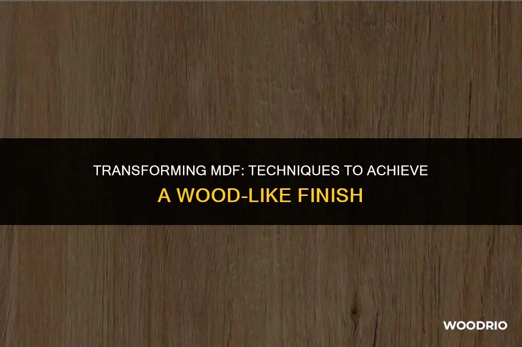 how do i make mdf look like wood