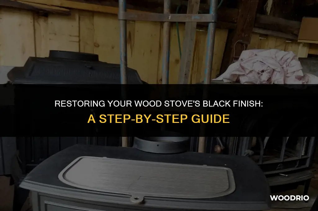 how do i make my wood stove black again