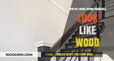 Transforming Round Handrails: A Guide to Achieving a Wood-Like Finish