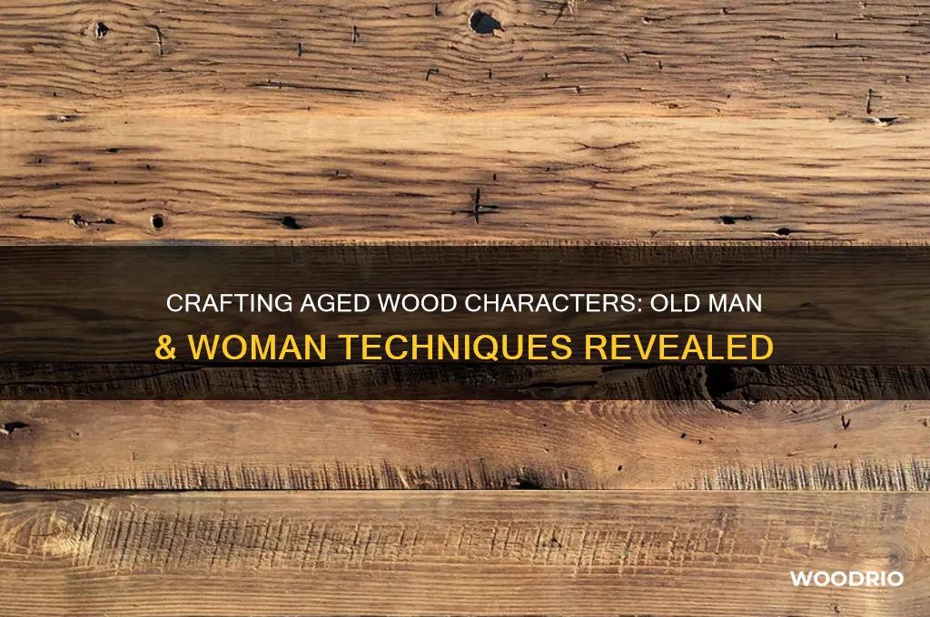 how do i make wood characters old man old woman