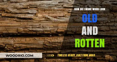 Mastering the Art of Aging Wood: Techniques for a Rotten, Weathered Look