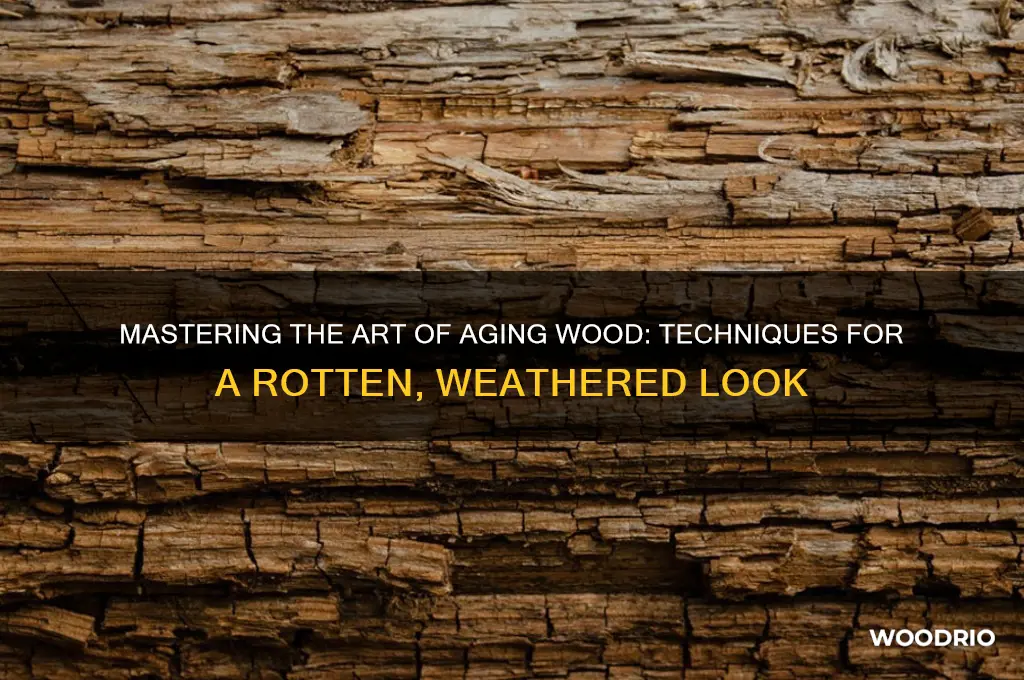 how do i make wood look old and rotten