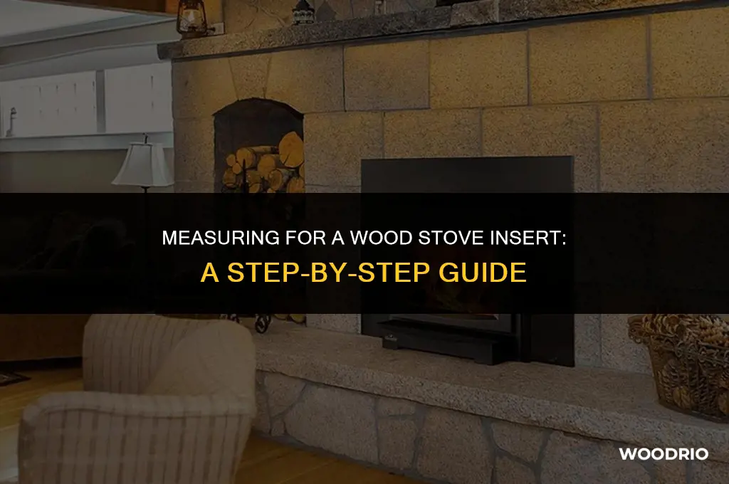 how do i measure for a wood stove insert