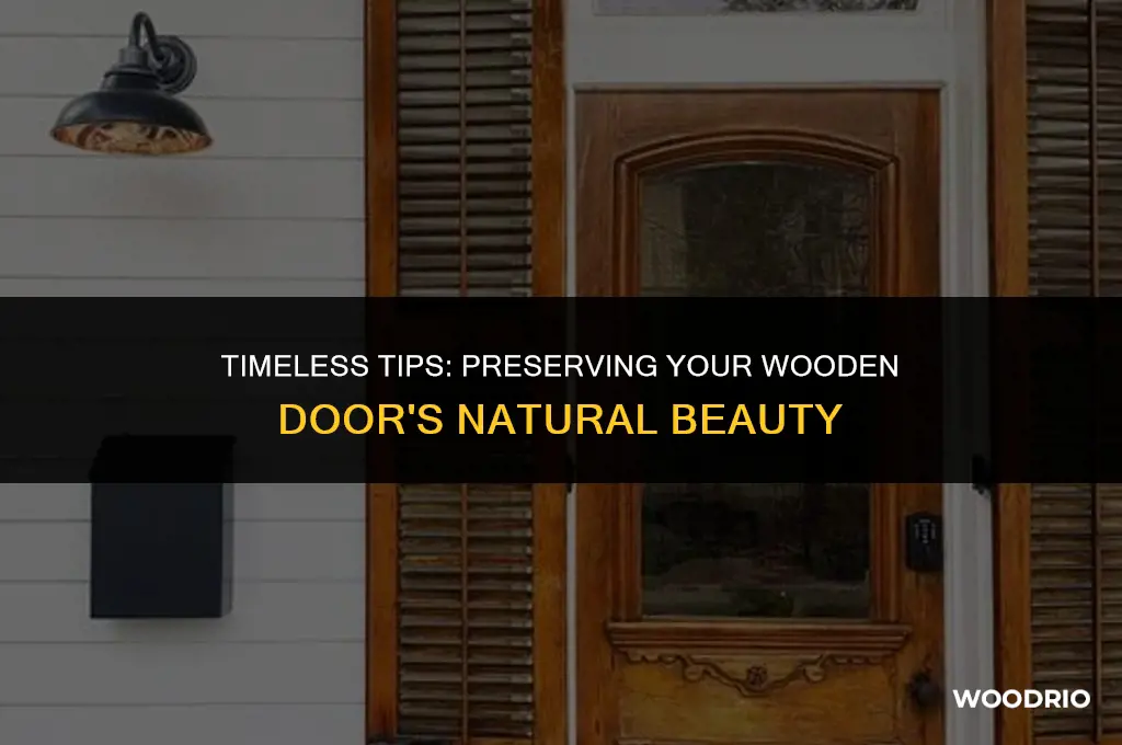 how do i perserve my wood door