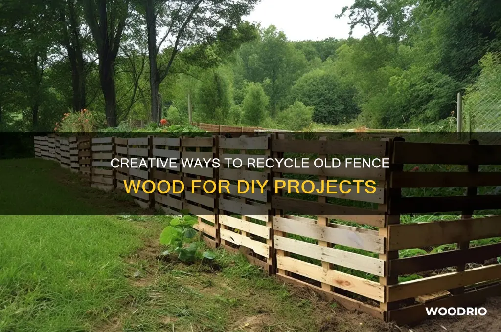 how do i recycle fence wood