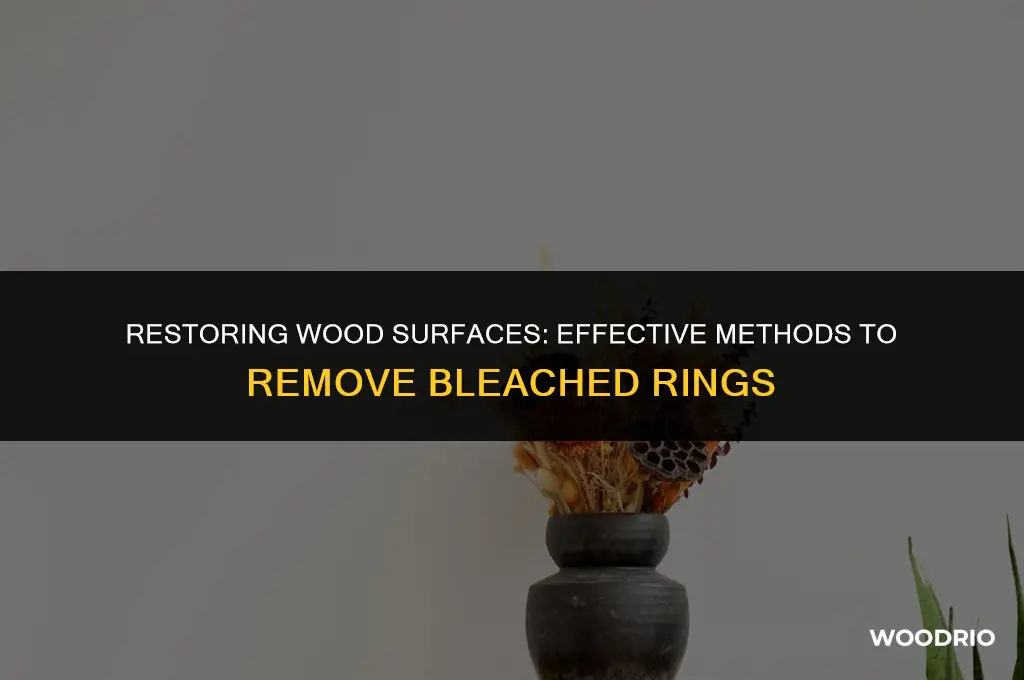 how do i remove bleached rings from wood