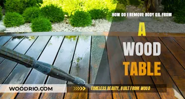 Easy Methods to Remove Body Oil from Your Wooden Table