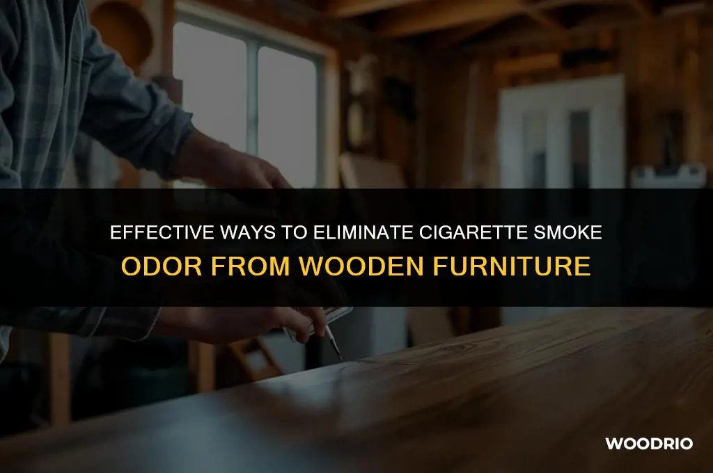 how do i remove cigarette smoke from wooden furniture