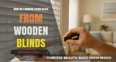 DIY Guide: Removing Extra Slats from Wooden Blinds