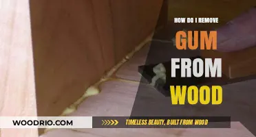 Efficient Methods to Remove Gum from Wood Surfaces