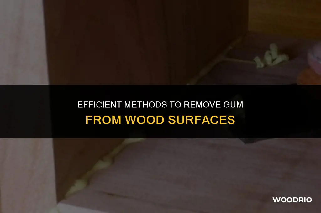 how do i remove gum from wood