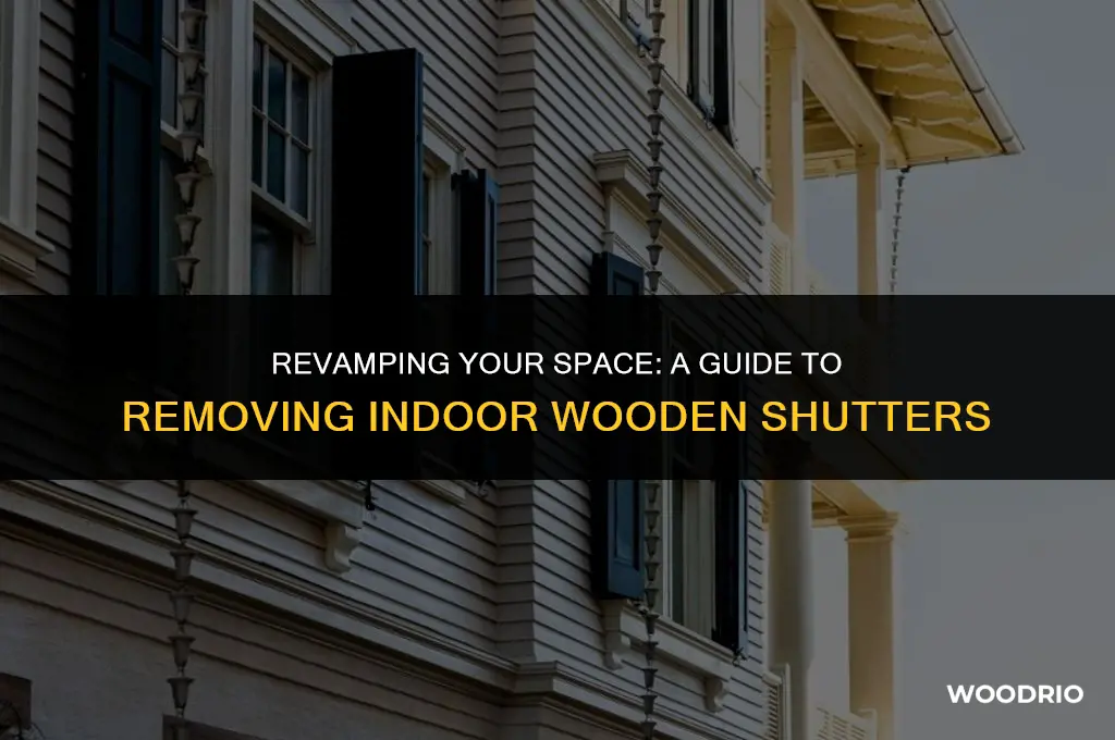 how do i remove indoor wooden shutters