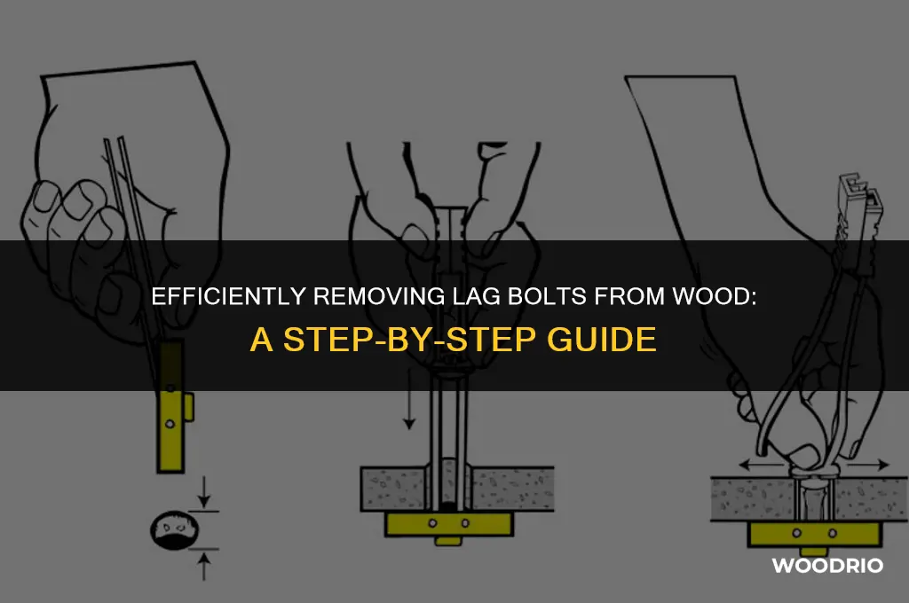 how do i remove lag bolts from wood