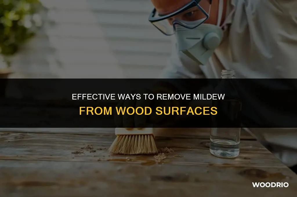 how do i remove mildew from wood