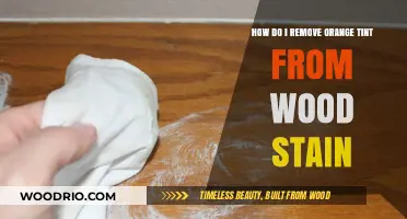 Restoring Wood's Natural Beauty: Removing Orange Tint from Stains