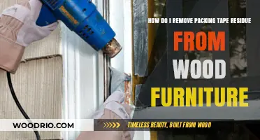 Effortless Solutions: Removing Packing Tape Residue from Wood Furniture