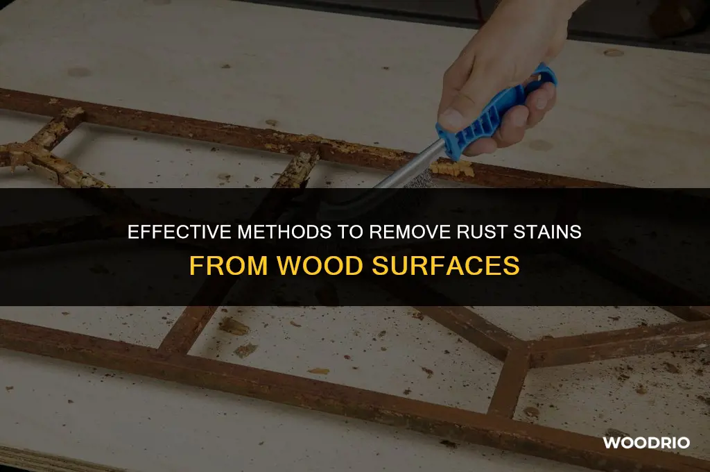 how do i remove rust stains from wood