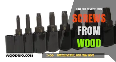 Efficiently Removing Torx Screws from Wood: A Step-by-Step Guide