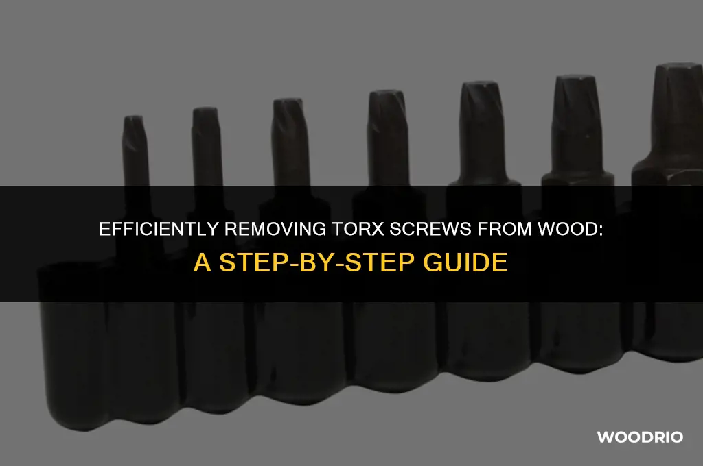 how do i remove torx screws from wood