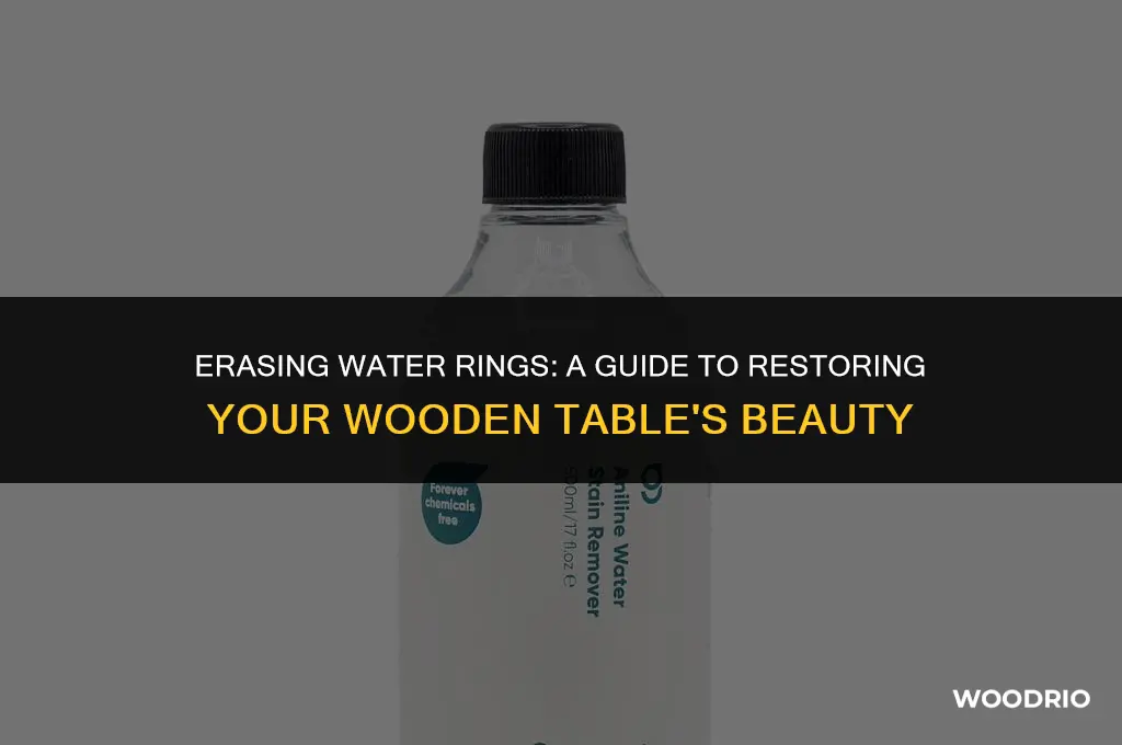 how do i remove water stain from wood table