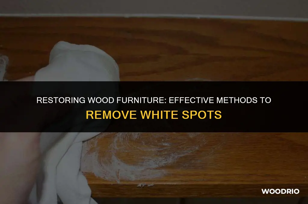 how do i remove white spots from wood furniture