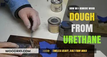 Efficiently Removing Wood Dough from Urethane Surfaces