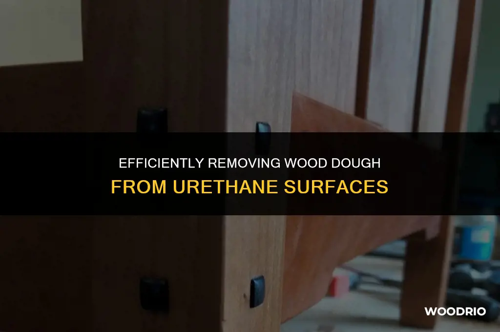 how do i remove wood dough from urethane