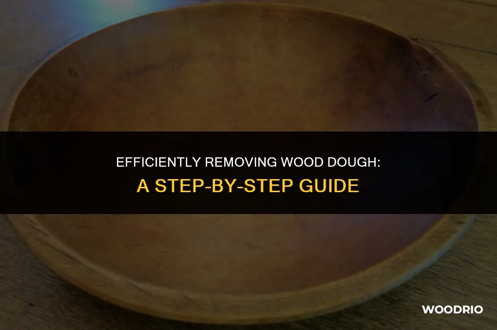 how do i remove wood dough