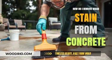 Efficient Methods to Remove Wood Stain from Concrete Surfaces