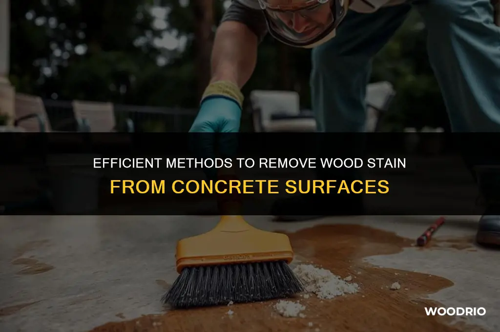 how do i remove wood stain from concrete