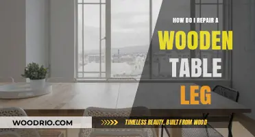 Fixing a Wobbly Wooden Table Leg: A Step-by-Step Repair Guide
