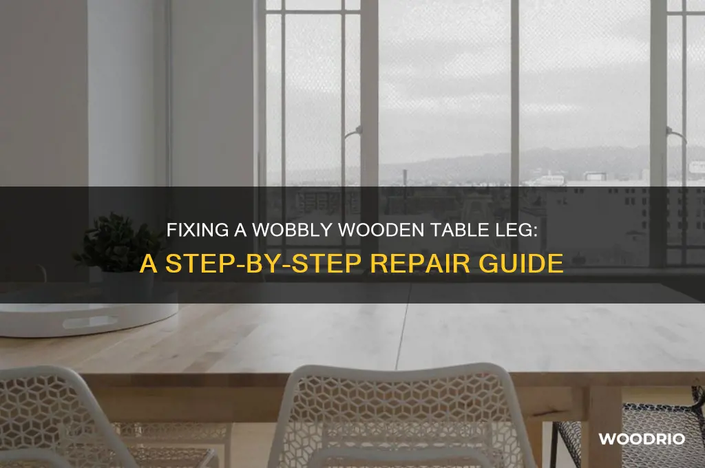 how do i repair a wooden table leg