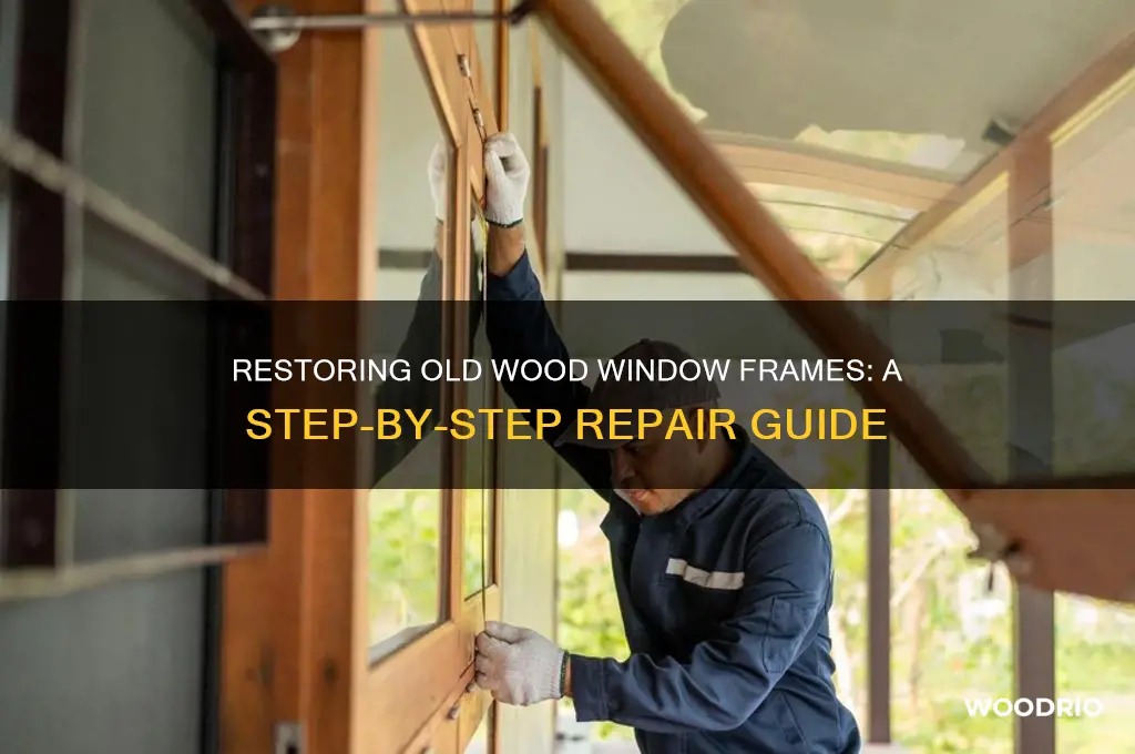 how do i repair old wood window frame