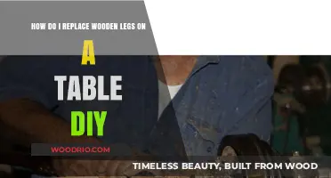 DIY Table Makeover: Replacing Wooden Legs with Ease and Style