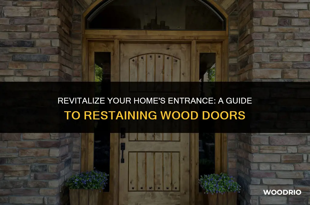 how do i restain my wood oustide doors