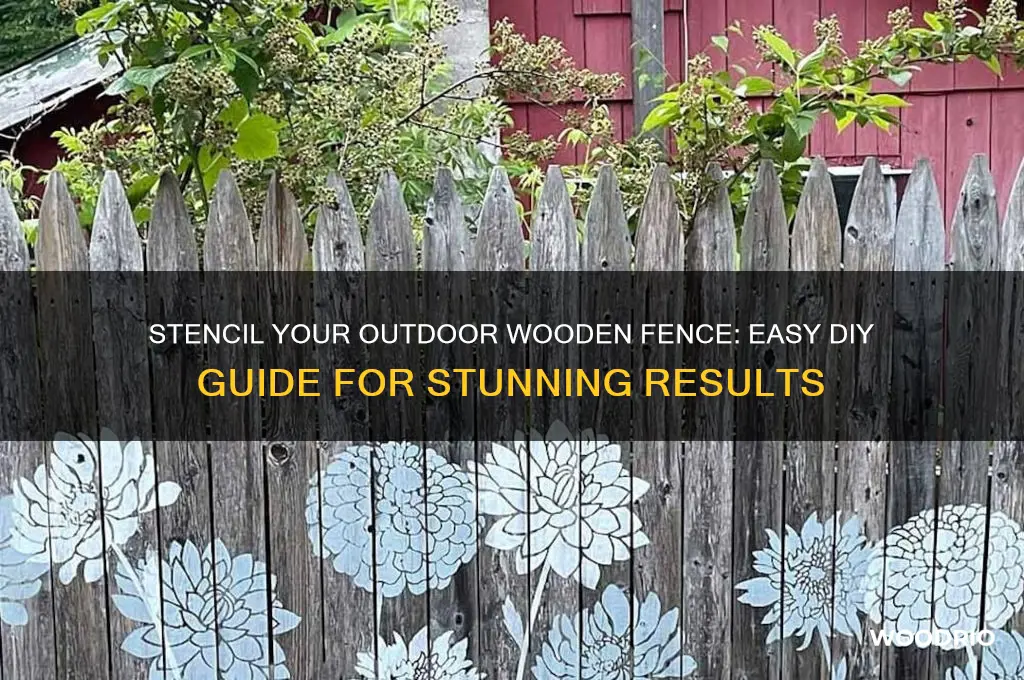 how do i stencil my outdoor wooden fence