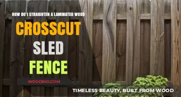 Straightening a Laminated Wood Crosscut Sled Fence: A DIY Guide