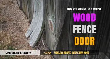 DIY Guide: Straightening a Warped Wood Fence Door